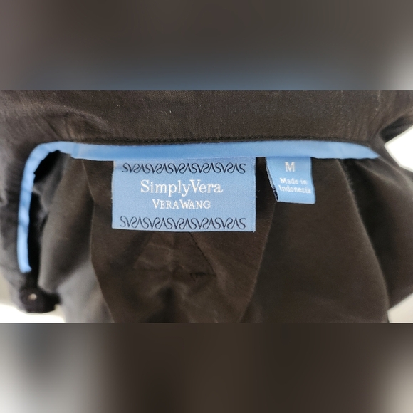 Simply Vera by Vera Wang Black Swing Shift Jacket - Size Medium - Picture 8 of 10